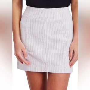 FREE PEOPLE Womens Skirt Modern Femme Novelty Slim White Size 2 OB817579